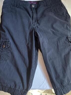 Gloria Vanderbilt Women's Black and Navy Trousers